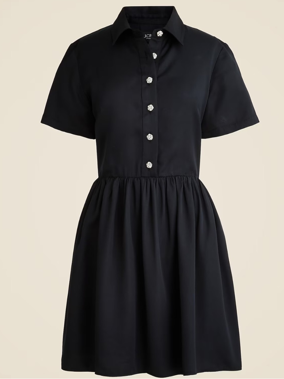 J.Crew Collection Shirt-Dress with Jewel Buttons Size 16